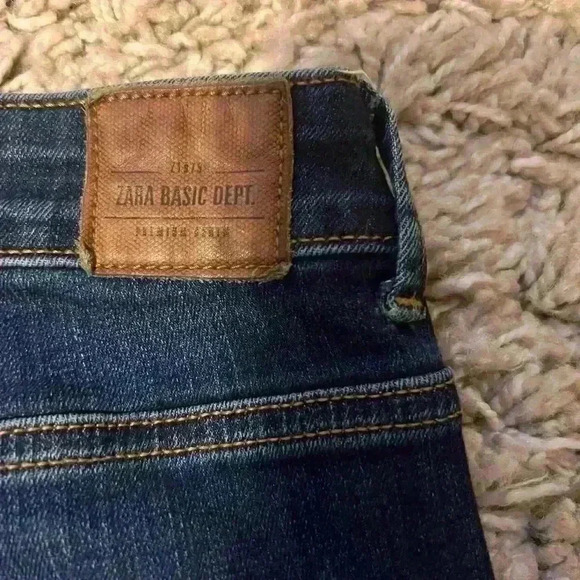 ZARA denim size 10 fabric tag cut out. Lots of stretch to these (T111) - Picture 7 of 8